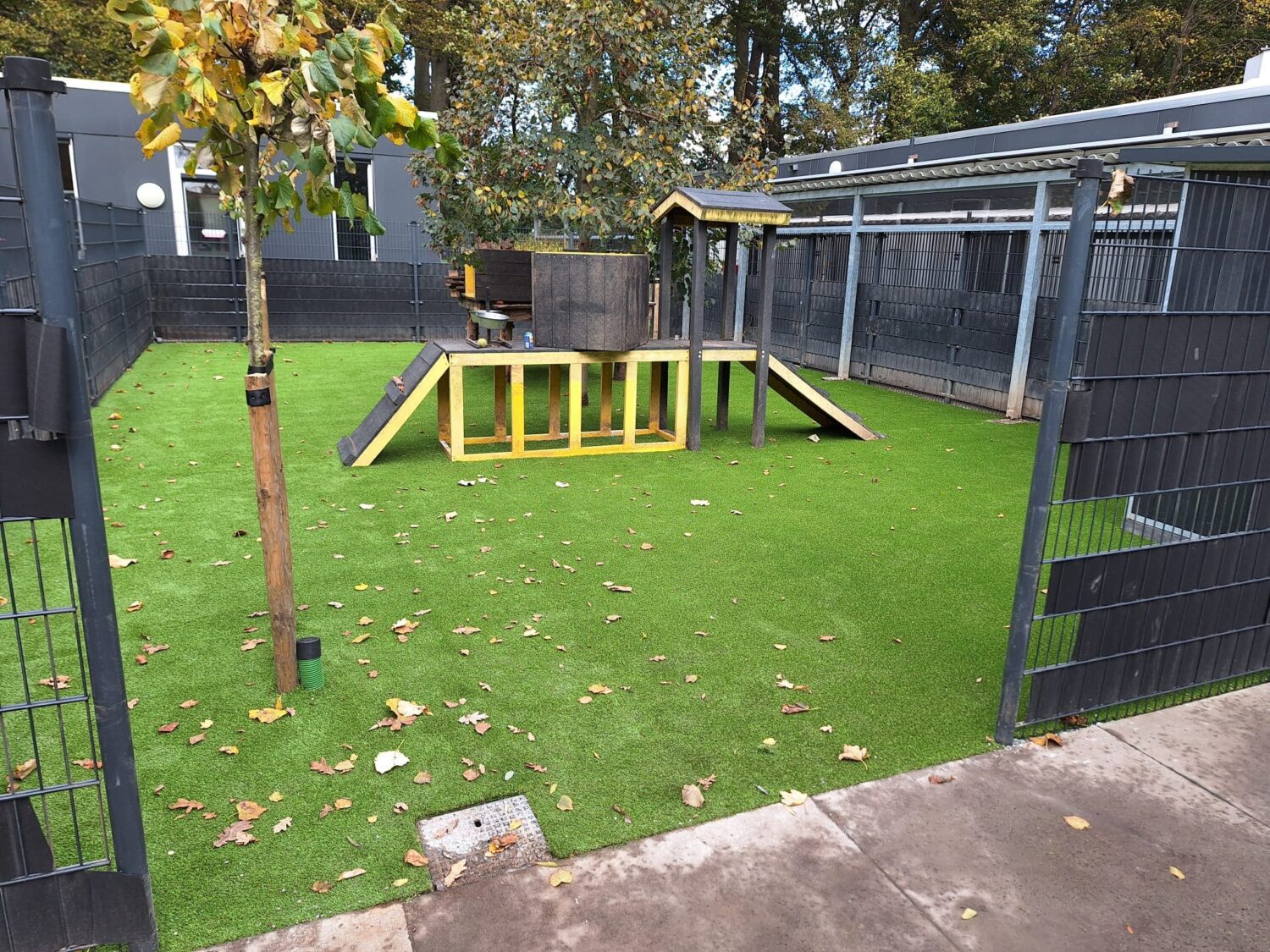 Aanleg honden kunstgras Louterbloemen (8)