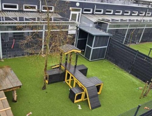 Aanleg hondenspeelweide met kunstgras bij Louterbloemen – Vervolg